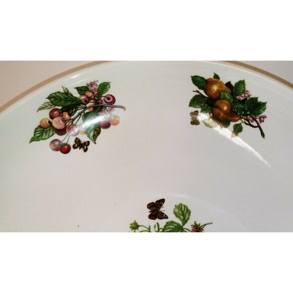 Portmeirion Stoke-On-Trent Fruit Pattern Ceramic Bowl 10 1/4" Wide Fruit Design - Picture 2 of 7